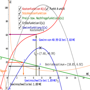 Kosten- und Preistheorie 5: Das Gesamtbeispiel