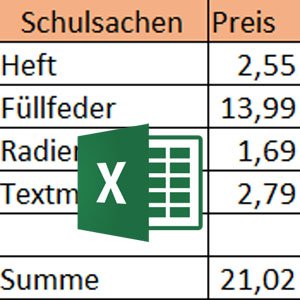 Excel Grundlagen 2 - Summen bilden